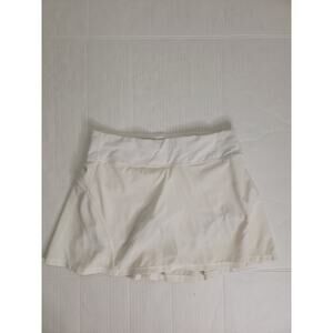 Lululemon Tennis Skirt Skort SZ 6 Circuit Breaker White Pickleball Golf W8816T